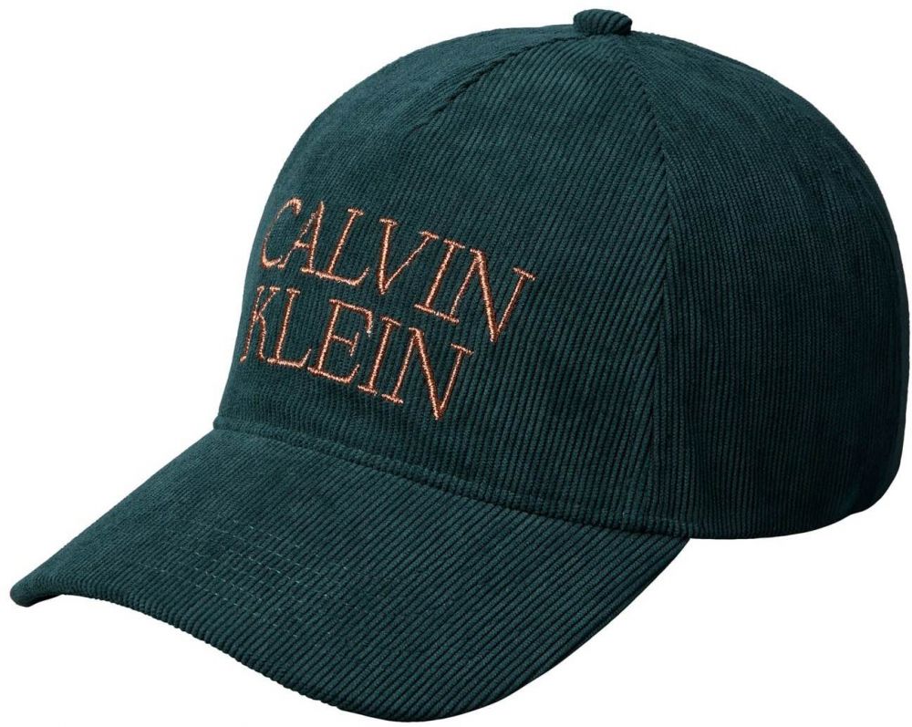 Calvin Klein Čiapka  modrozelená / mandarínková