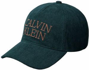 Calvin Klein Čiapka  modrozelená / mandarínková