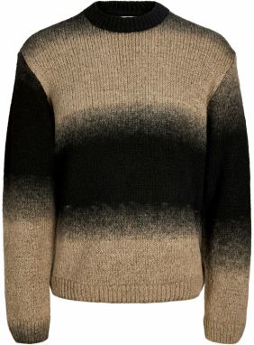 Jack & Jones Plus Sveter 'JCOFADE'  béžová / kapučíno / sivá / čierna