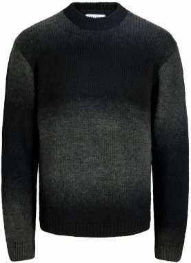 Jack & Jones Plus Sveter 'JCOFADE'  antracitová / tmavosivá