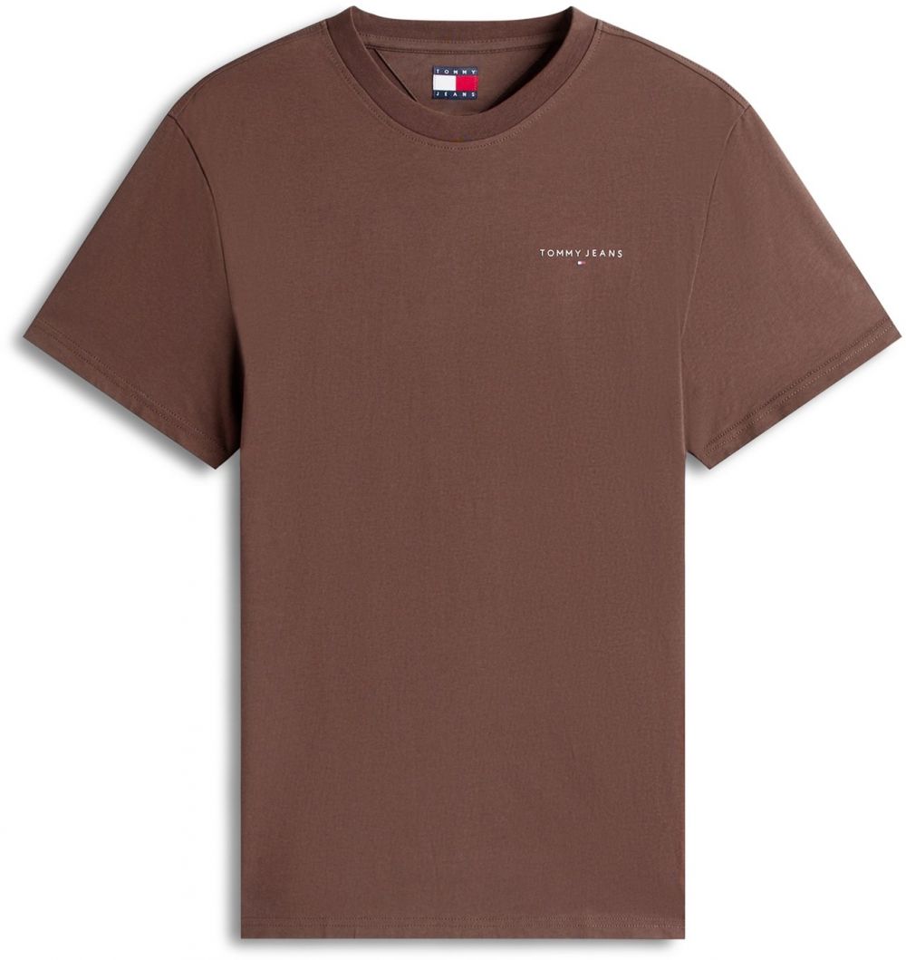Tommy Jeans Tričko  tmavohnedá