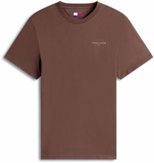Tommy Jeans Tričko  tmavohnedá