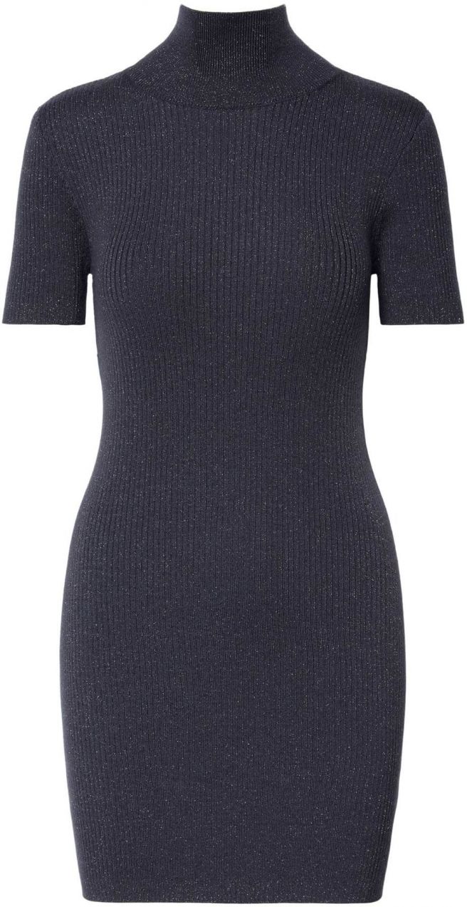 Calvin Klein Jeans Pletené šaty  černicová