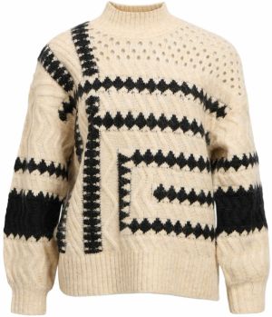 OBJECT Sveter 'OBJPETRINE'  čierna / šedobiela