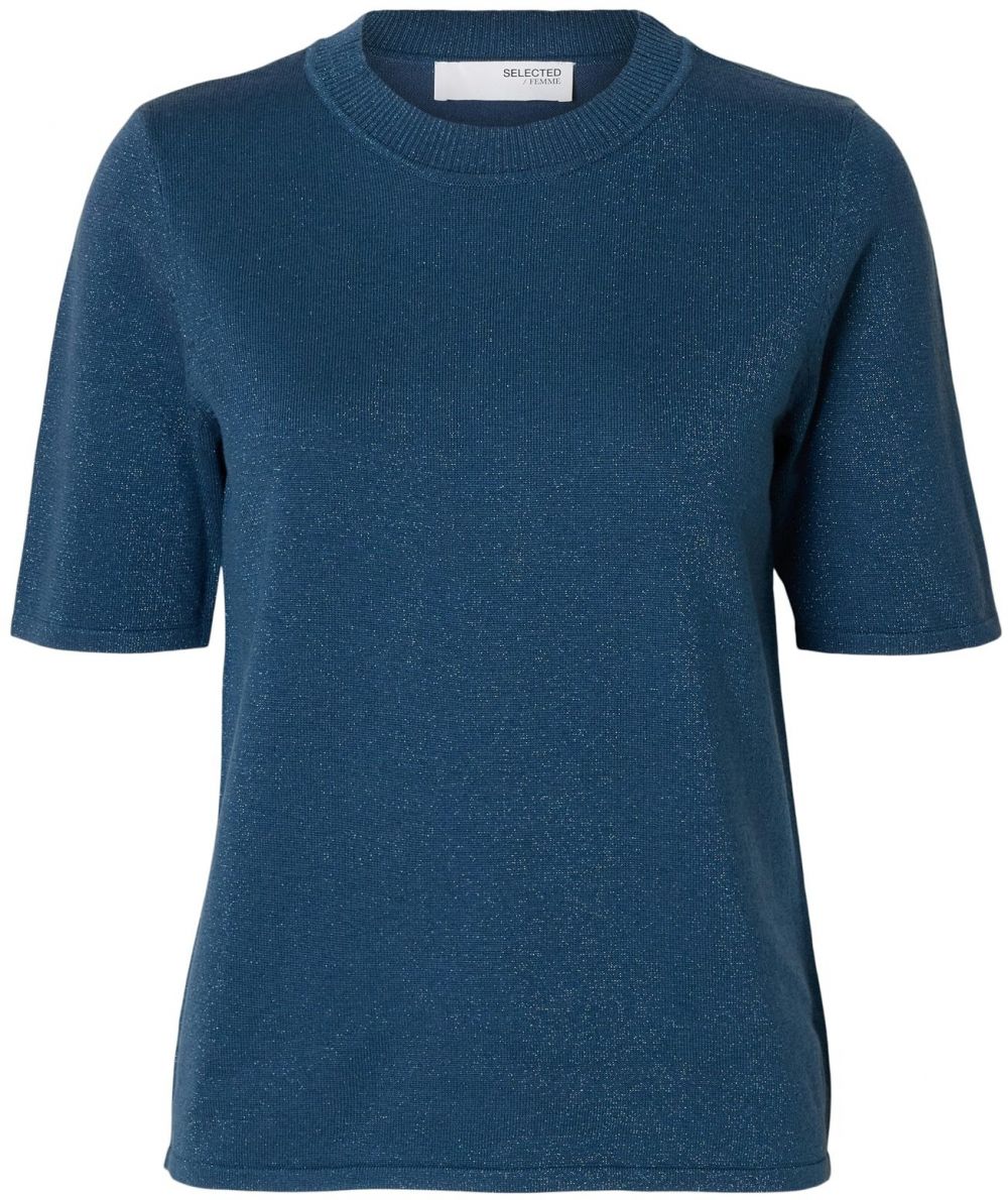 SELECTED Sveter 'SLFLURA'  námornícka modrá