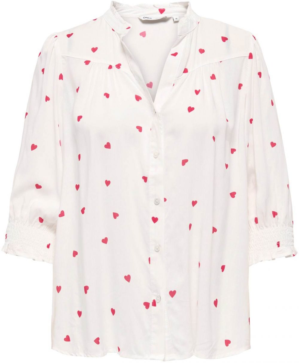 ONLY Blúzka 'ONLRAYA'  grenadínová / biela