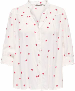 ONLY Blúzka 'ONLRAYA'  grenadínová / biela