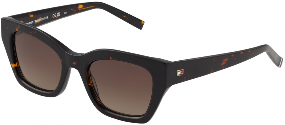 TOMMY HILFIGER Slnečné okuliare  hnedá / oranžová