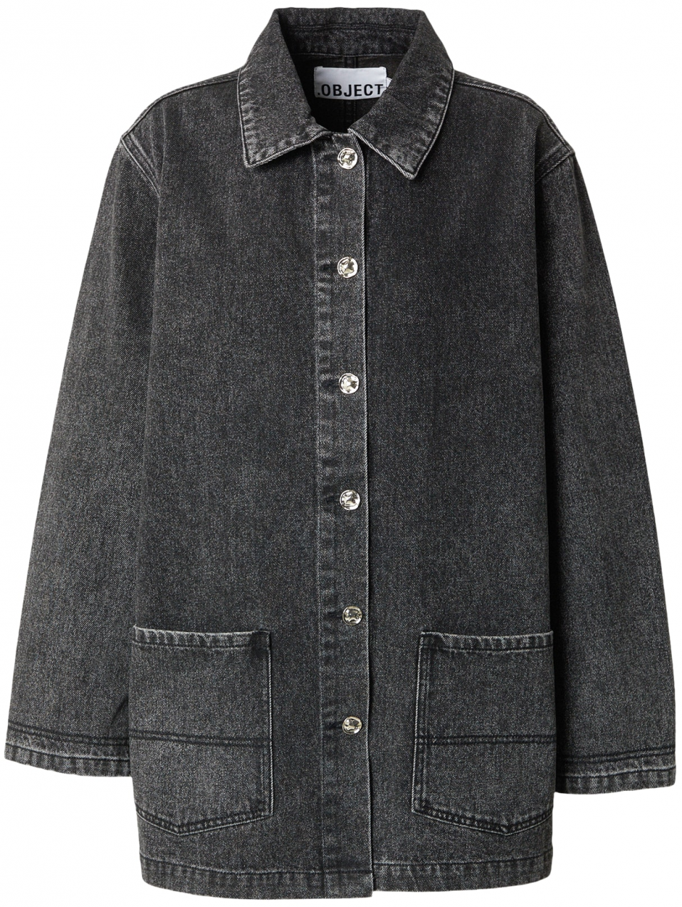 OBJECT Prechodná bunda  čierny denim