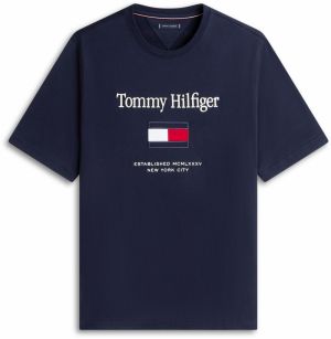 Tommy Hilfiger Big & Tall Tričko  námornícka modrá / červená / biela