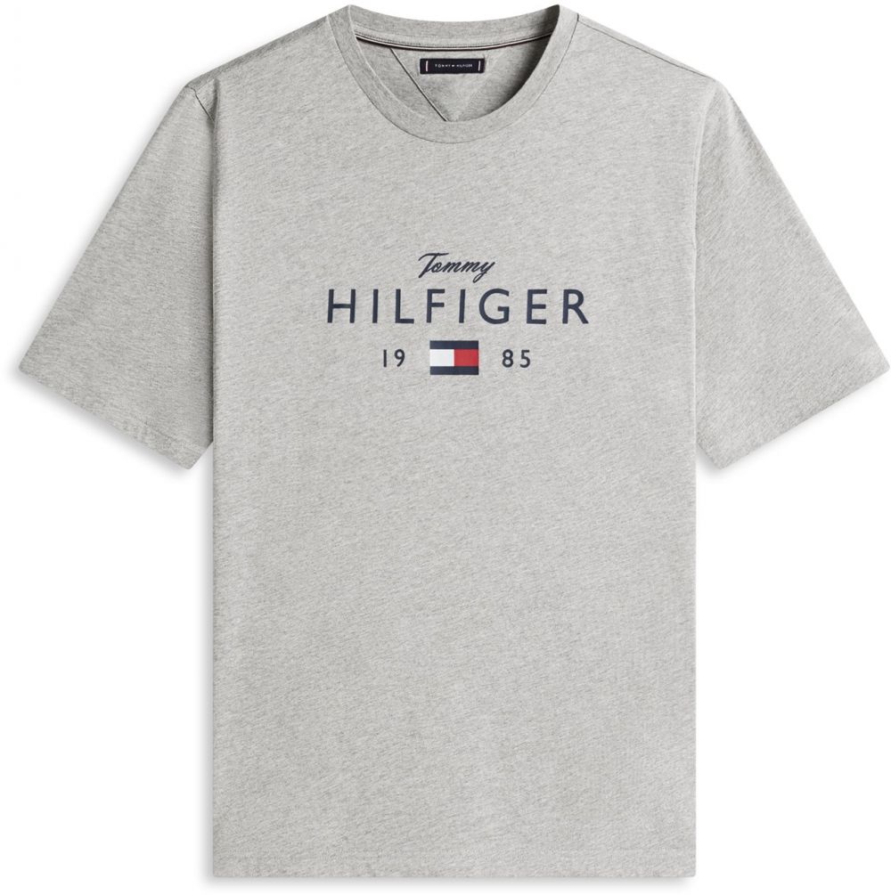 Tommy Hilfiger Big & Tall Tričko 'BRAND LOVE'  námornícka modrá / svetlosivá / jasne červená / biela