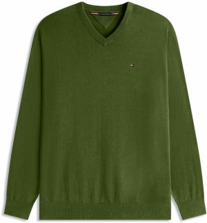 Tommy Hilfiger Big & Tall Sveter 'ESSENTIAL'  zelená