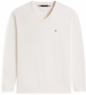 Tommy Hilfiger Big & Tall Sveter 'ESSENTIAL'  námornícka modrá / červená / biela / prírodná biela