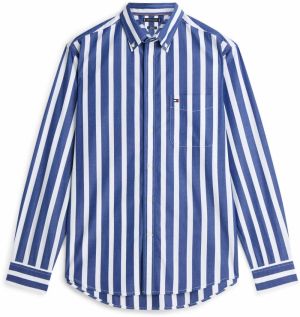 TOMMY HILFIGER Košeľa  enciánová / biela
