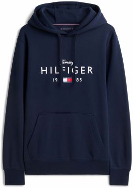 TOMMY HILFIGER Mikina 'BRAND LOVE'  námornícka modrá / červená / biela