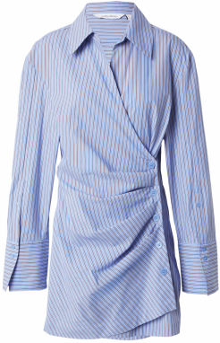 & Other Stories Košeľové šaty  svetlomodrá / rubínová / biela