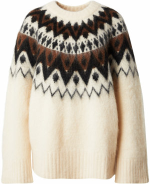 & Other Stories Sveter  tmavohnedá / čierna / biela