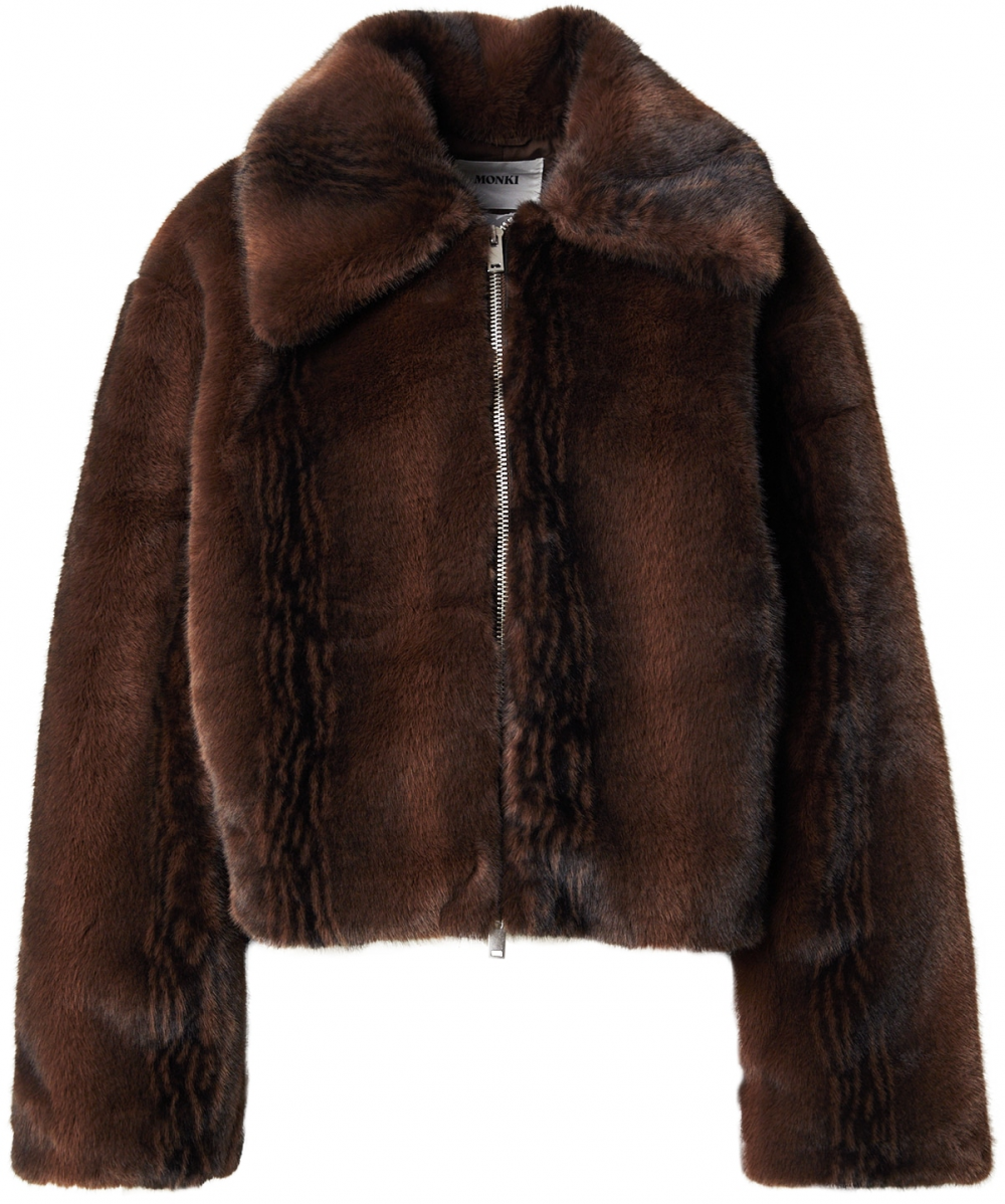 Monki Zimná bunda  hnedá / čokoládová