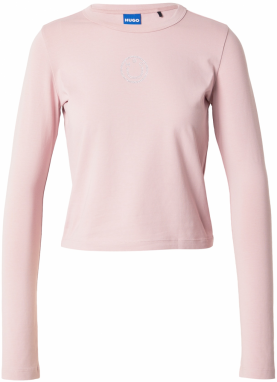HUGO Tričko 'Daliriee'  ružová / priehľadná