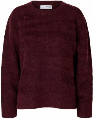 SELECTED Sveter 'SLFBillie'  cyklaménová