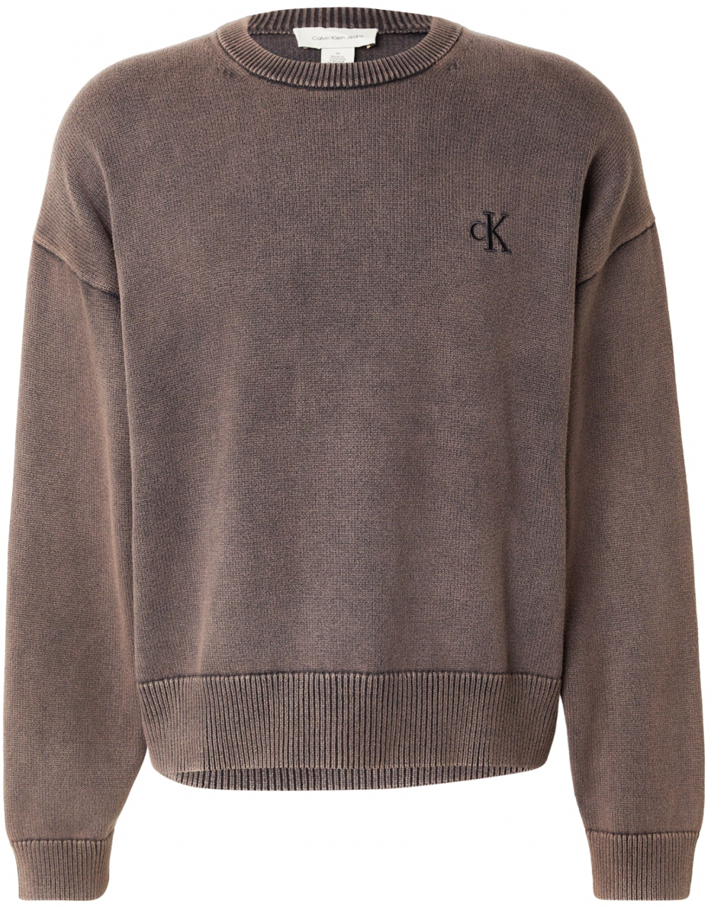 Calvin Klein Jeans Sveter  hnedá melírovaná