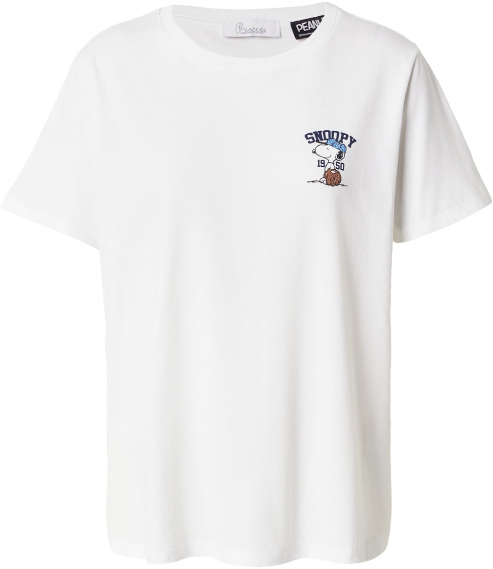 PRINCESS GOES HOLLYWOOD Tričko 'Snoopy'  námornícka modrá / azúrová / hnedá / biela