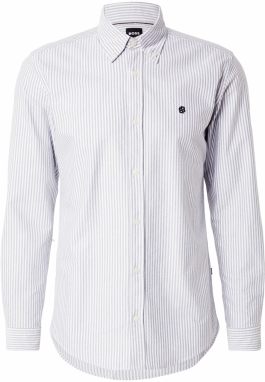 BOSS Košeľa 'ROAN'  svetlomodrá / čierna / biela