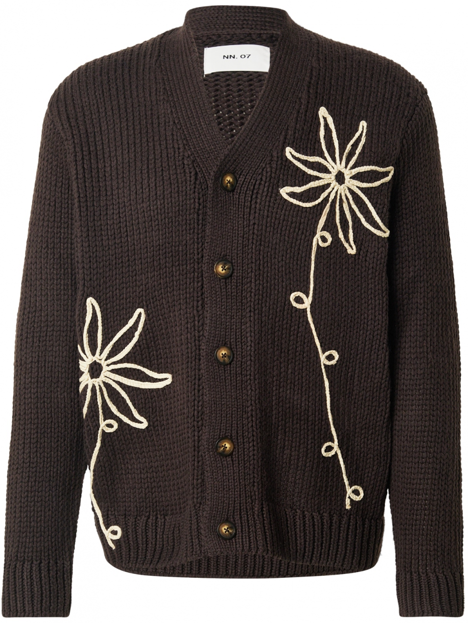 NN07 Kardigán 'Mika'  béžová / čokoládová