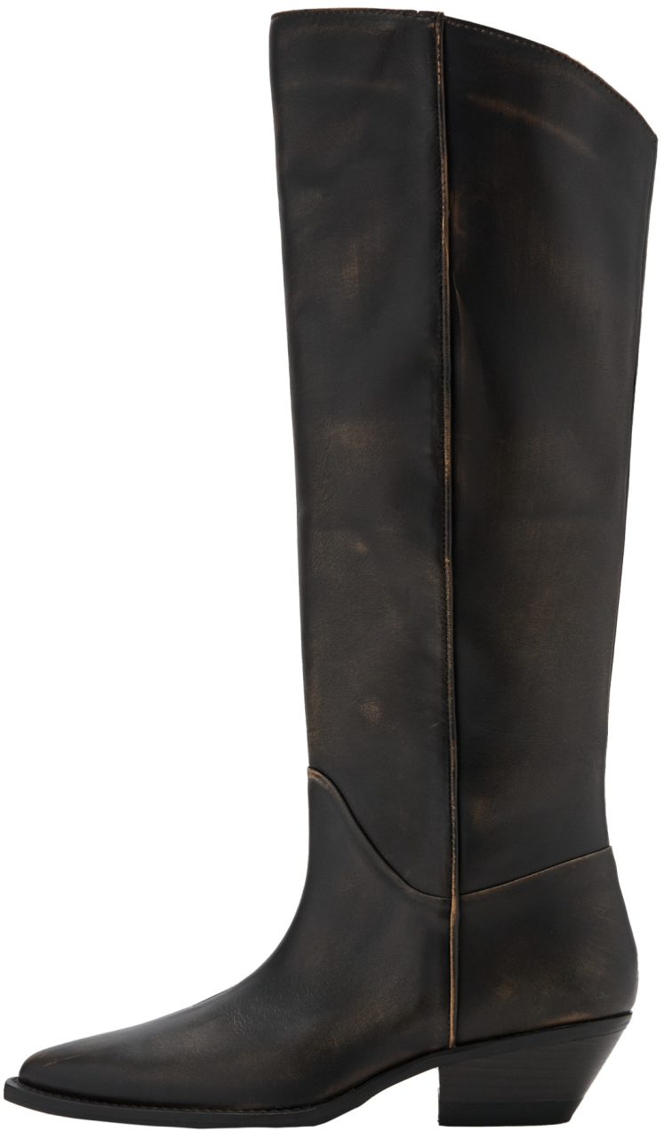 MANGO Čižmy 'Kami'  tmavohnedá