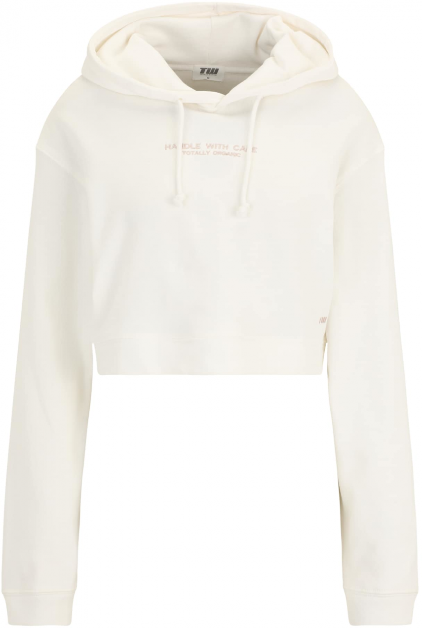 Tally Weijl Mikina  béžová / biela ako vlna