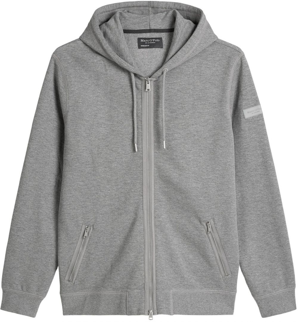 Marc O'Polo Tepláková bunda  sivá melírovaná