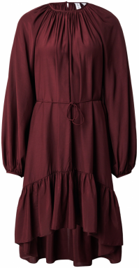 & Other Stories Šaty  vínovo červená