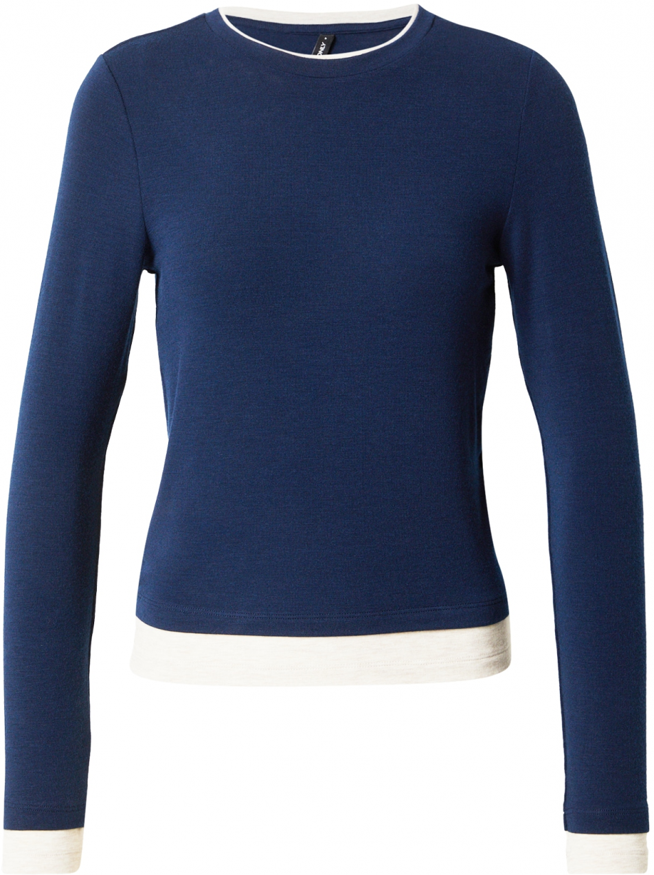 ONLY Tričko 'ONLVIRRO'  námornícka modrá / biela