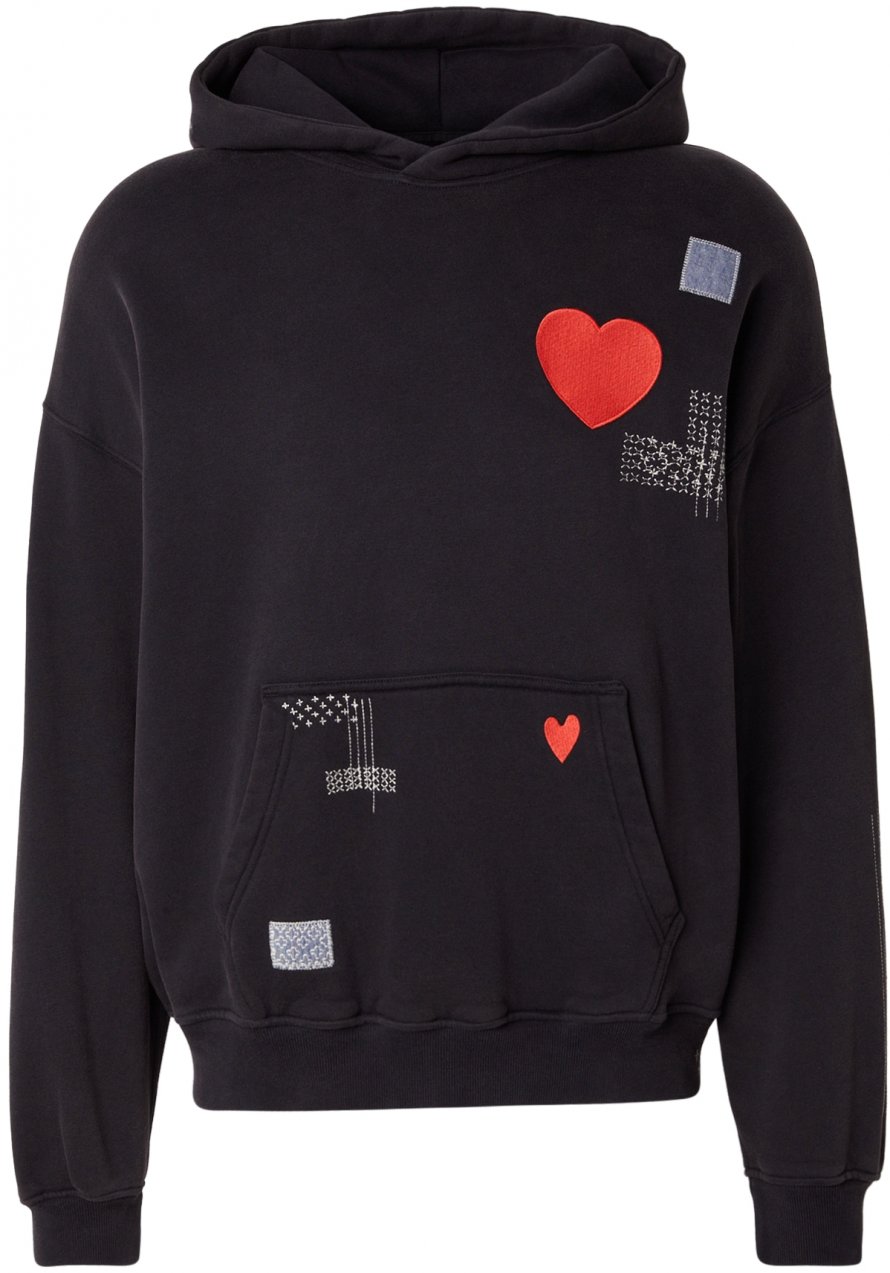 Abercrombie & Fitch Mikina  opálová / červená / čierna / biela