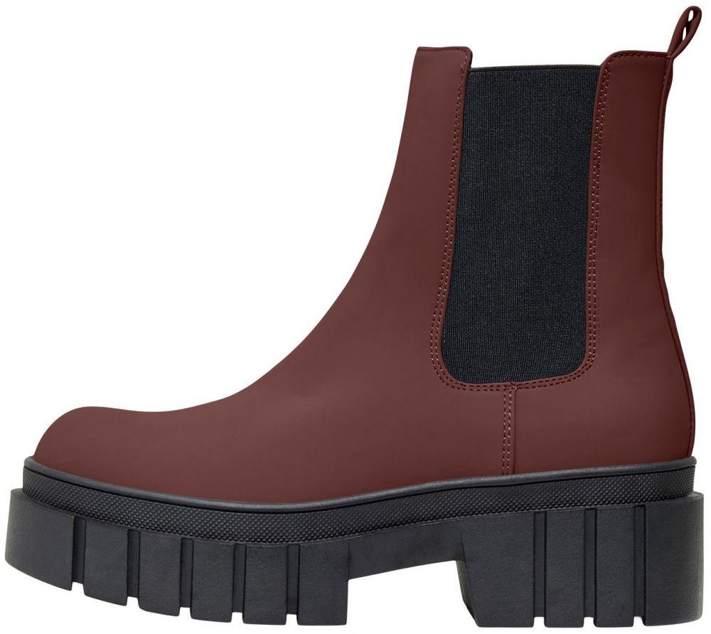 ONLY Chelsea čižmy 'ONLBAIZA-1'  gaštanová / čierna