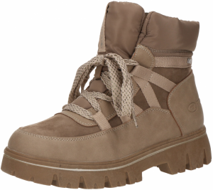 TOM TAILOR Šnurovacie členkové čižmy  béžová