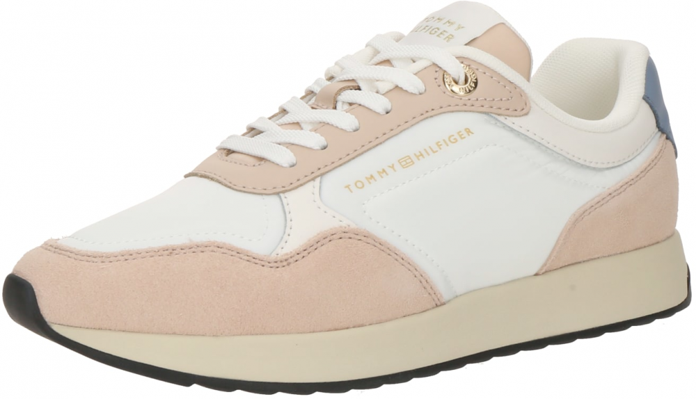 TOMMY HILFIGER Nízke tenisky  nebielená / modrá / pastelovo ružová