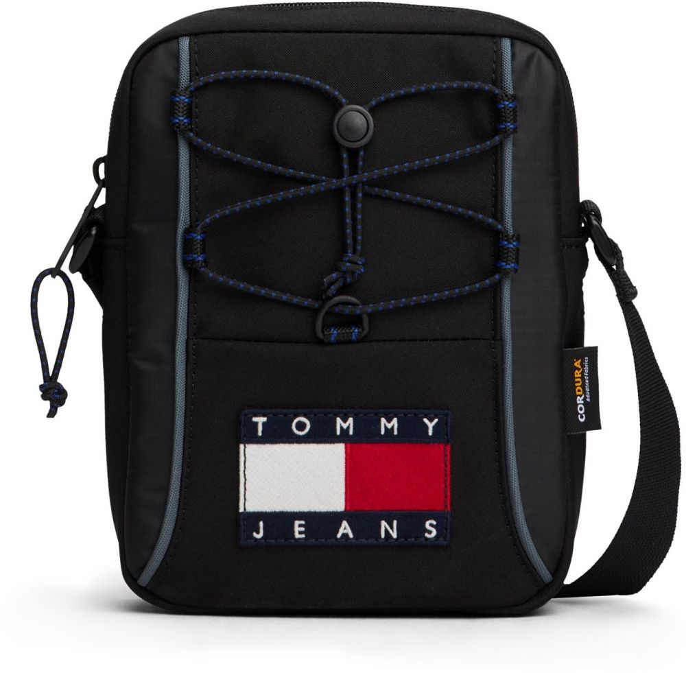 Tommy Jeans Taška cez rameno 'ARCHIVE'  červená / čierna / biela