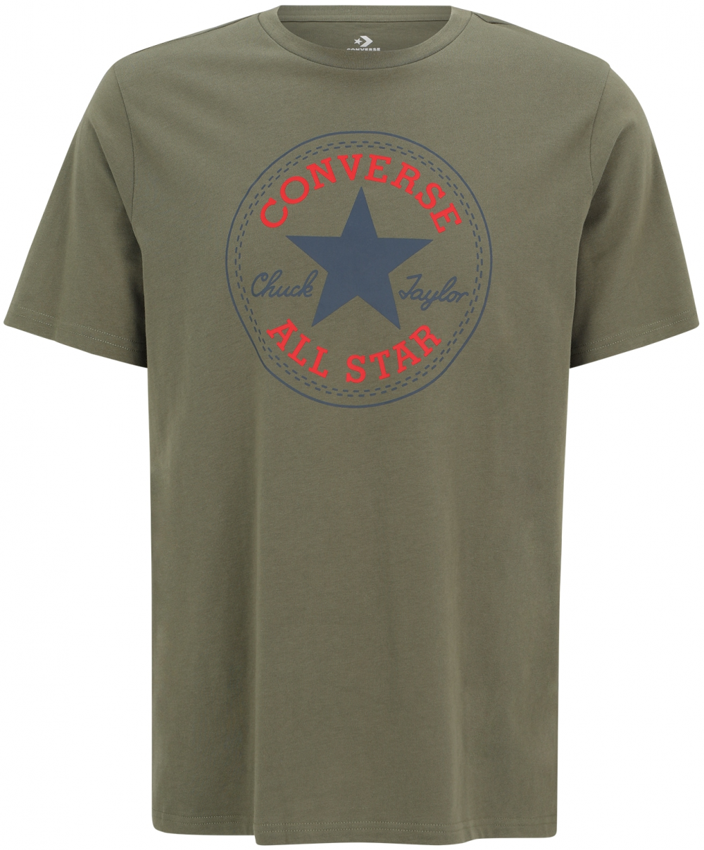 CONVERSE Tričko 'ARCH'  námornícka modrá / zelená / krvavo červená