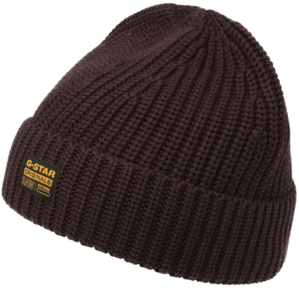 G-STAR Čiapky  tmavohnedá / žltá / čierna