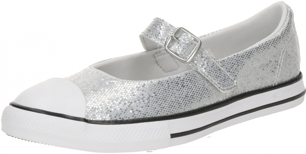 CONVERSE Baleríny 'CTAS DAINTY'  strieborná / biela