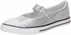 CONVERSE Baleríny 'CTAS DAINTY'  strieborná / biela