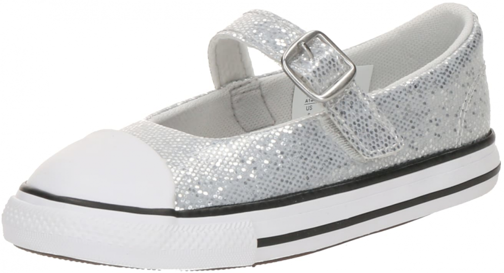 CONVERSE Baleríny 'CTAS'  strieborná / biela