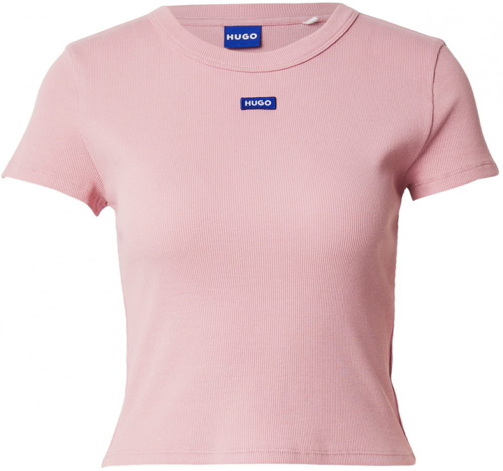 HUGO Tričko  modrá / ružová / biela