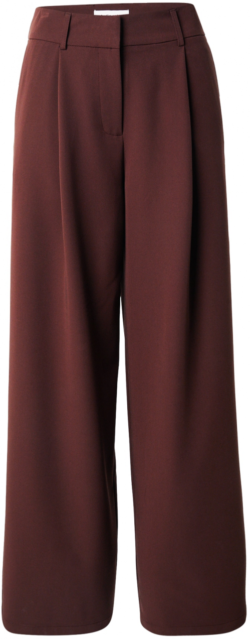studioselect Plisované nohavice 'Elsa'  hrdzavohnedá