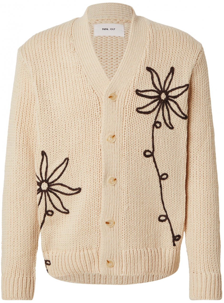 NN07 Kardigán 'Mika'  béžová / čokoládová