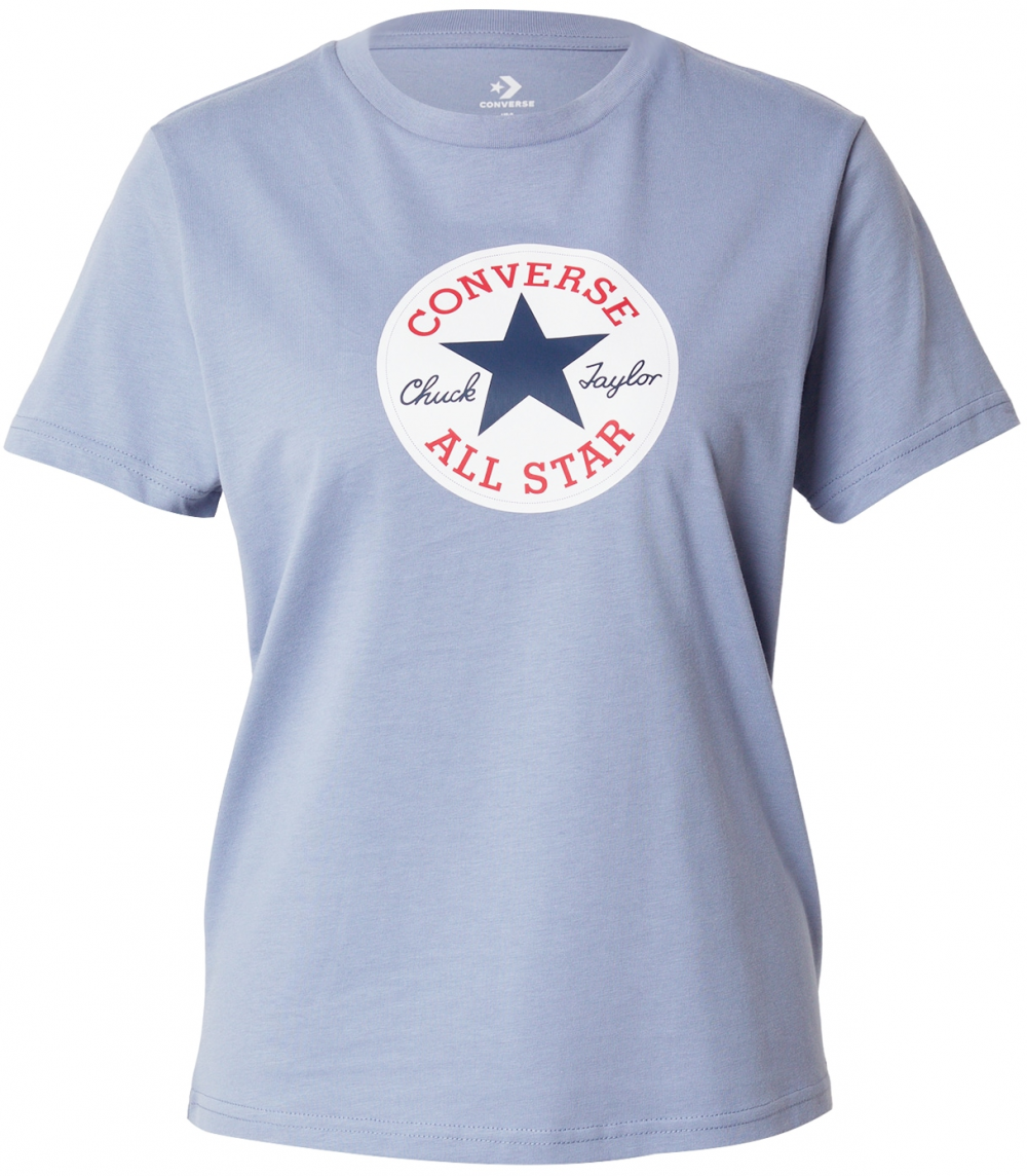 CONVERSE Tričko 'CHUCK'  námornícka modrá / svetlomodrá / červená / biela