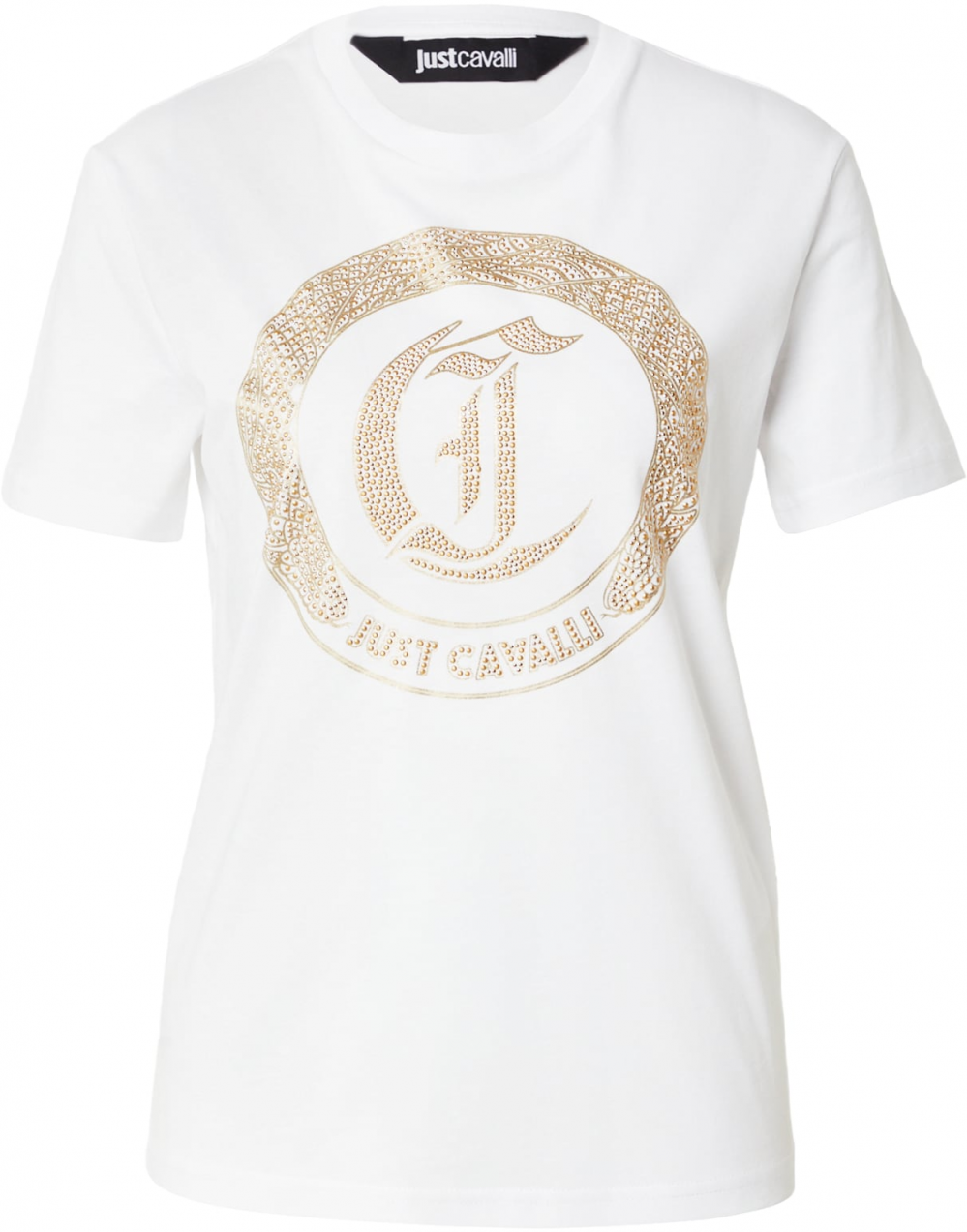 Just Cavalli Tričko 'MAGLIETTE'  zlatá / biela