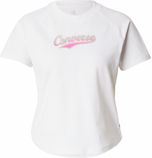 CONVERSE Tričko  zelená / ružová / biela