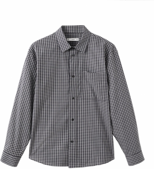 MANGO MAN Košeľa 'Vichy'  čierna / biela